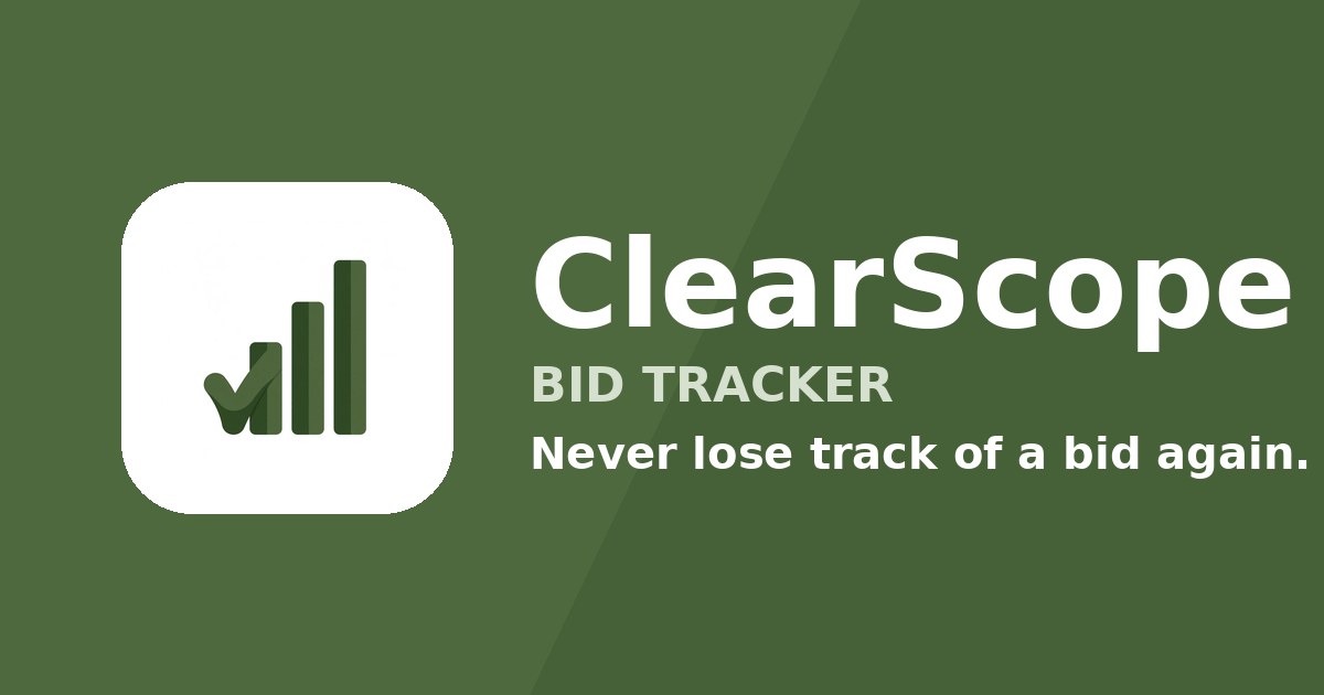 Free Bid Proposal Template for Contractors (Printable)